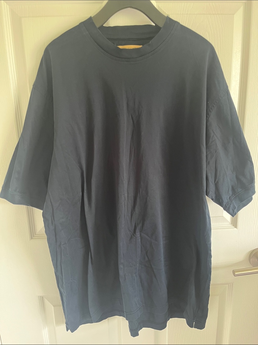 Men's Short Sleeve Crew Neck T‑Shirt - Black 100% Cotton Luxury Vintage Minimal